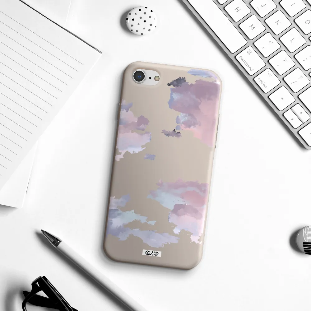 a close-up of a cloud Apple iPhone 7 Silicone Stone Case