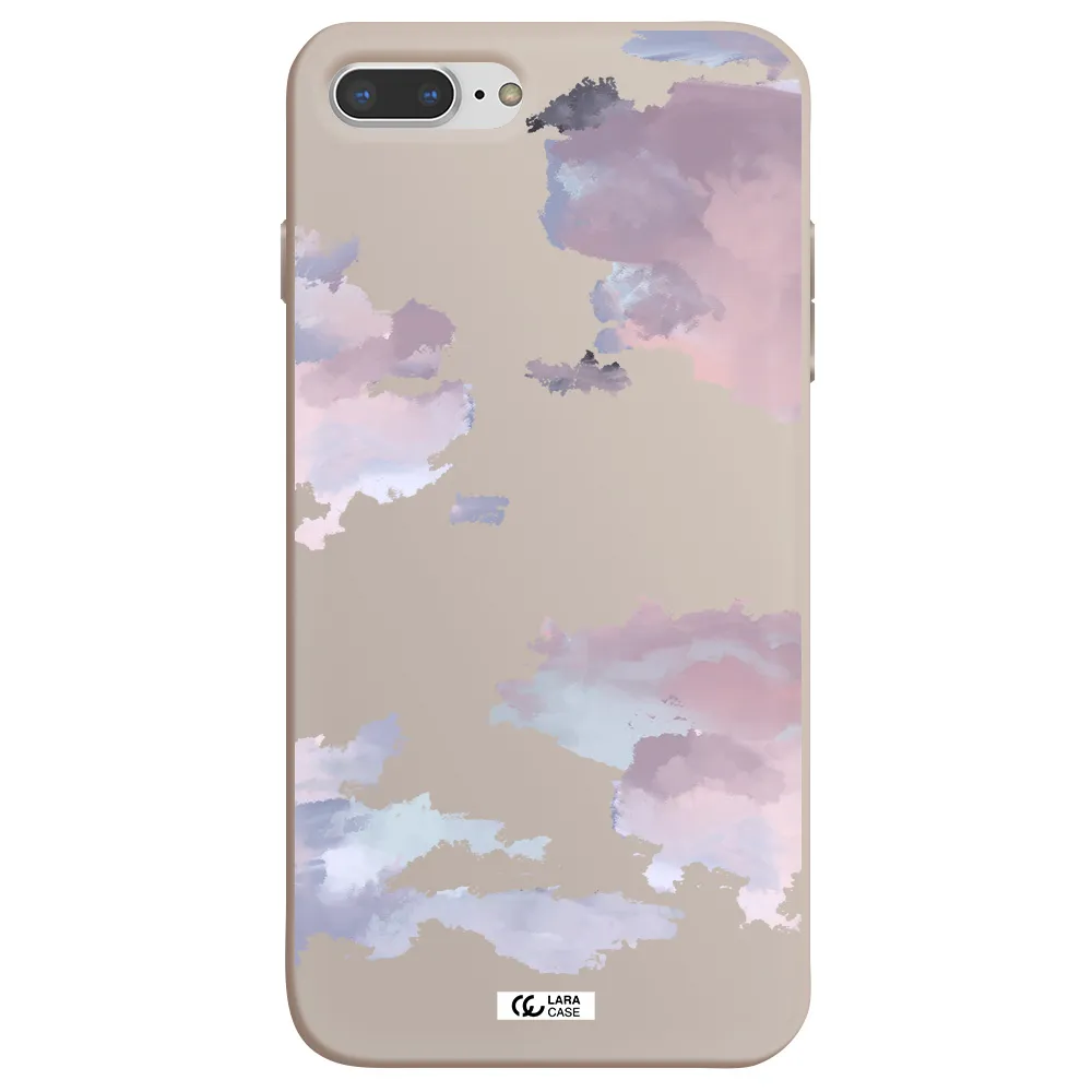 a close-up of a cloud Apple iPhone 8 plus Silicone Stone Case