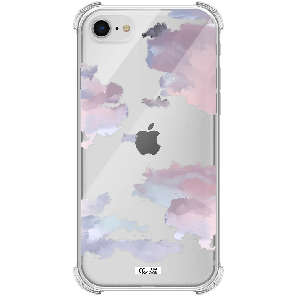 a close-up of a cloud Apple iPhone se 2020 Clear PC Case