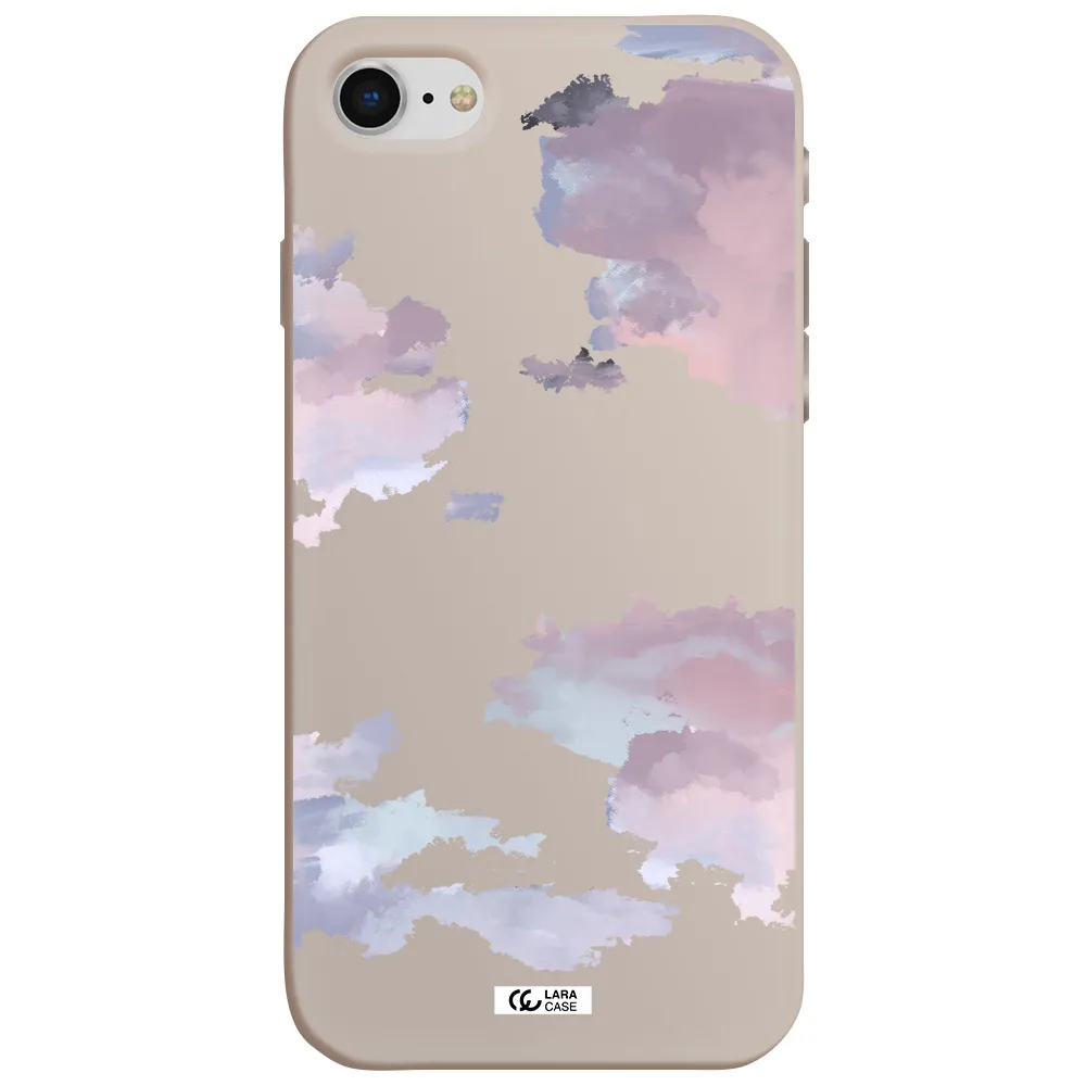 a close-up of a cloud Apple iPhone se 2020 Silicone Stone Case