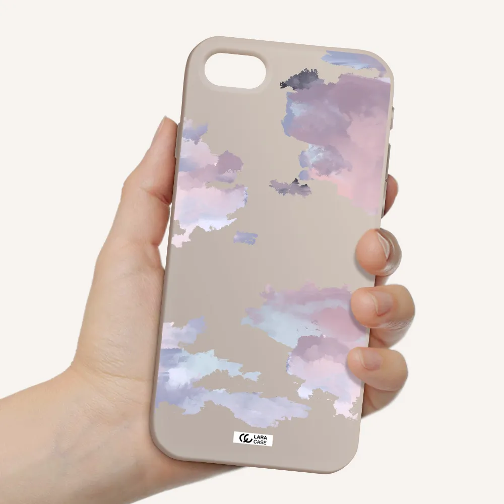 a close-up of a cloud Apple iPhone se 2020 Silicone Stone Case