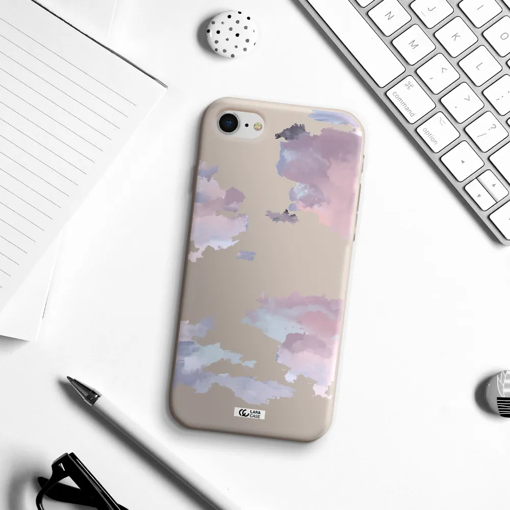 a close-up of a cloud Apple iPhone se 2020 Silicone Stone Case
