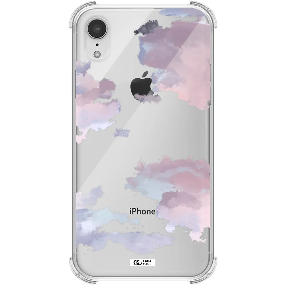a close-up of a cloud Apple iPhone XR Clear PC Case