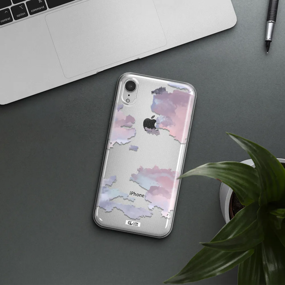 A Close-Up Of A Cloud Apple Iphone Xr Clear Tpu Case