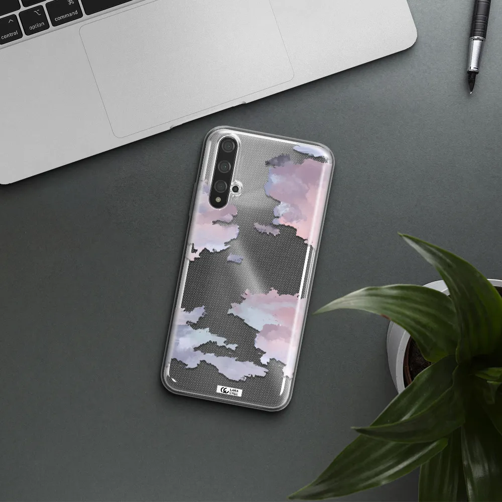 A Close-Up Of A Cloud Huawei Nova 5T Clear Tpu Case