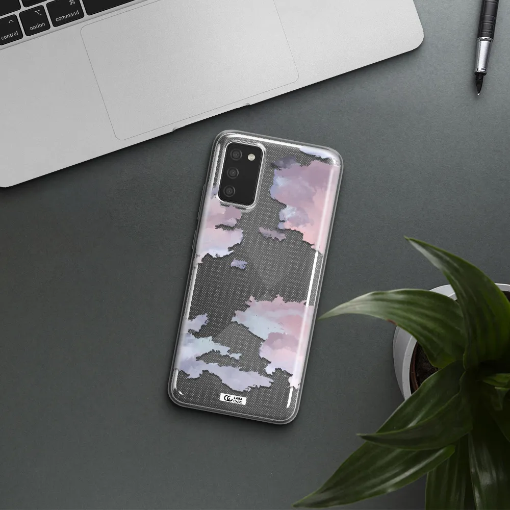 A Close-Up Of A Cloud Samsung A02S Clear Tpu Case