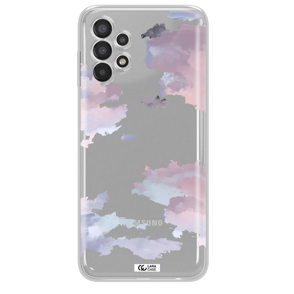 A Close-Up Of A Cloud Samsung A13 Clear Tpu Case