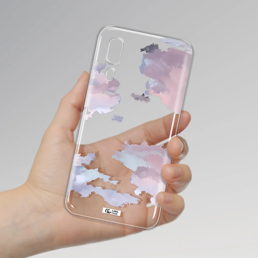 A Close-Up Of A Cloud Samsung A2 Core Clear Tpu Case