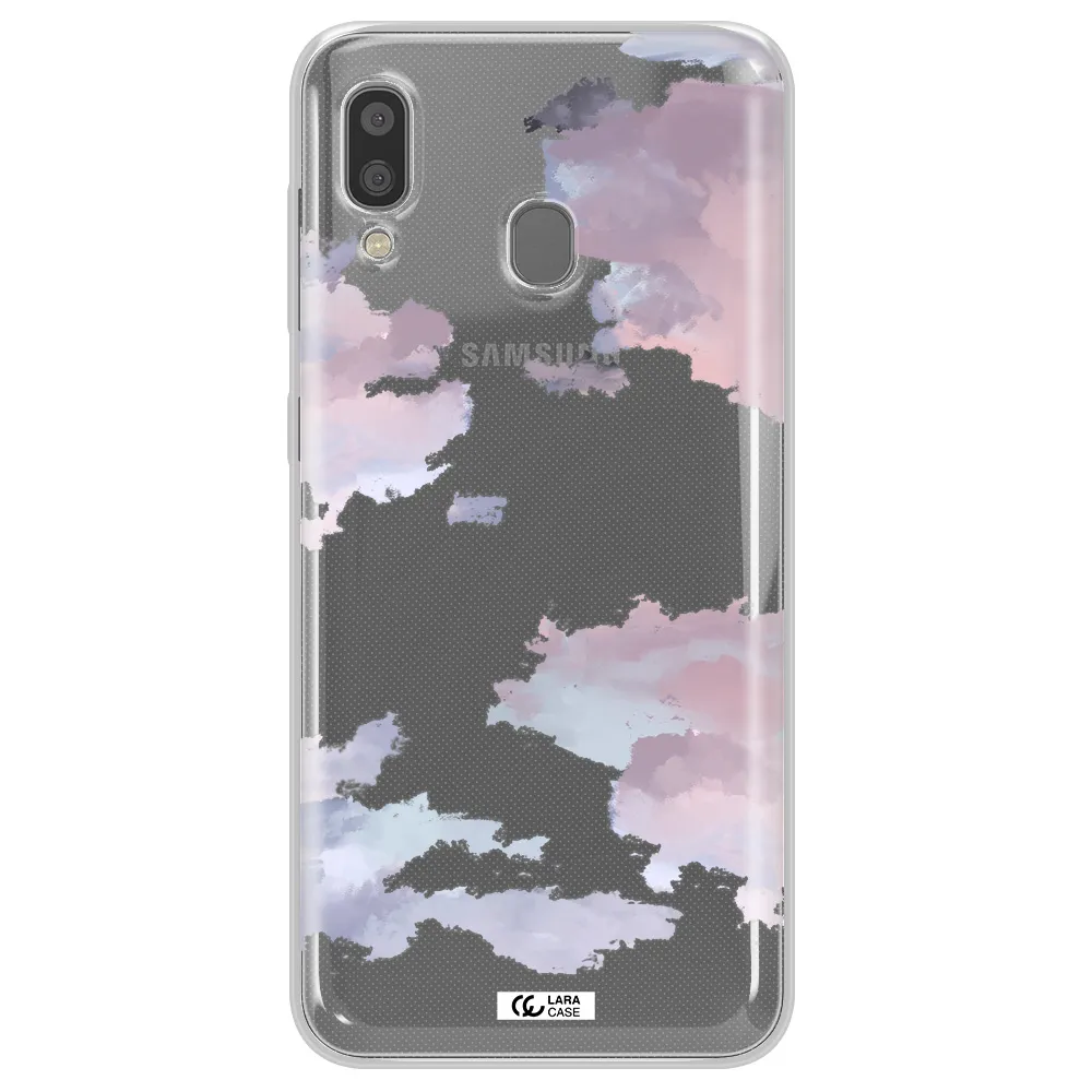 A Close-Up Of A Cloud Samsung A20 Clear Tpu Case