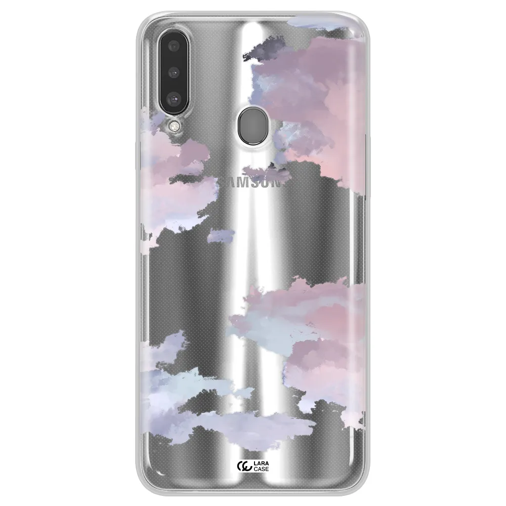 A Close-Up Of A Cloud Samsung A20S Clear Tpu Case