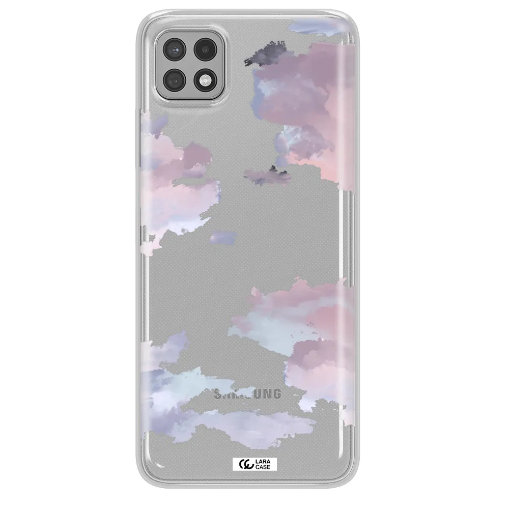 A Close-Up Of A Cloud Samsung A22 5G Clear Tpu Case