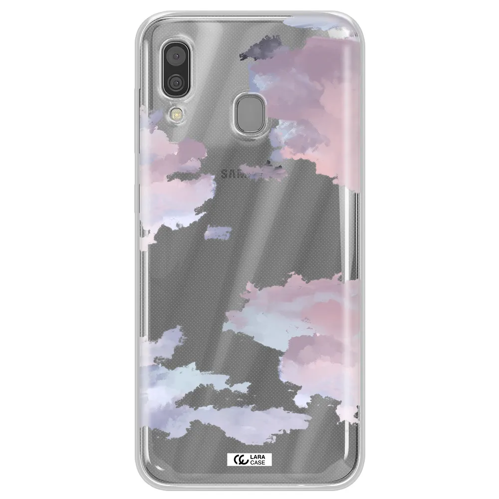 A Close-Up Of A Cloud Samsung A30 Clear Tpu Case