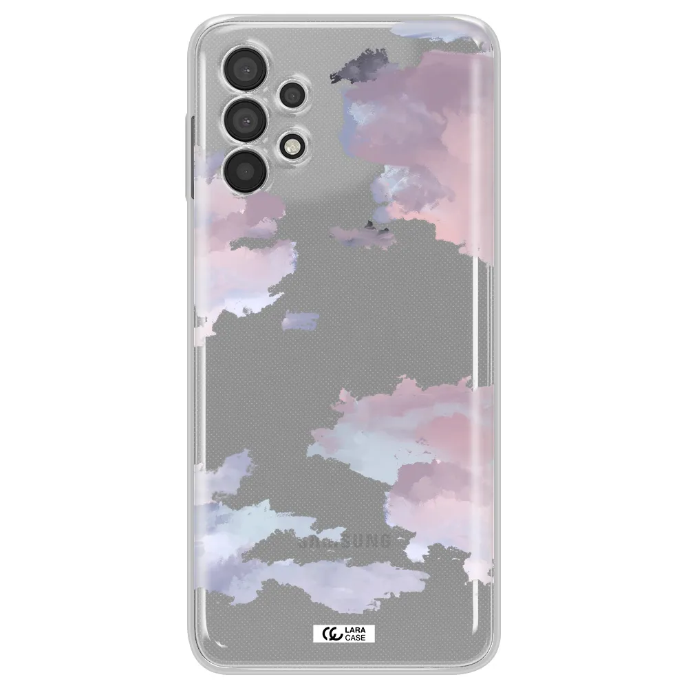 A Close-Up Of A Cloud Samsung A32 Clear Tpu Case