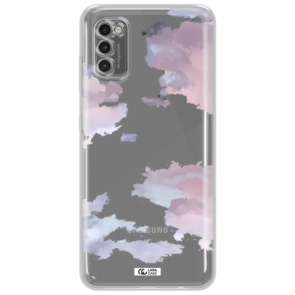 A Close-Up Of A Cloud Samsung A41 Clear Tpu Case