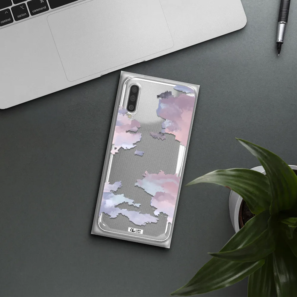 A Close-Up Of A Cloud Samsung A50S Clear Tpu Case