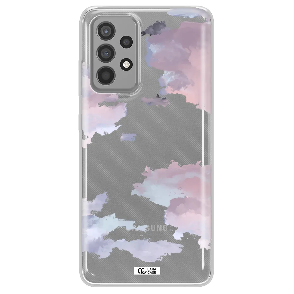 A Close-Up Of A Cloud Samsung A52 Clear Tpu Case