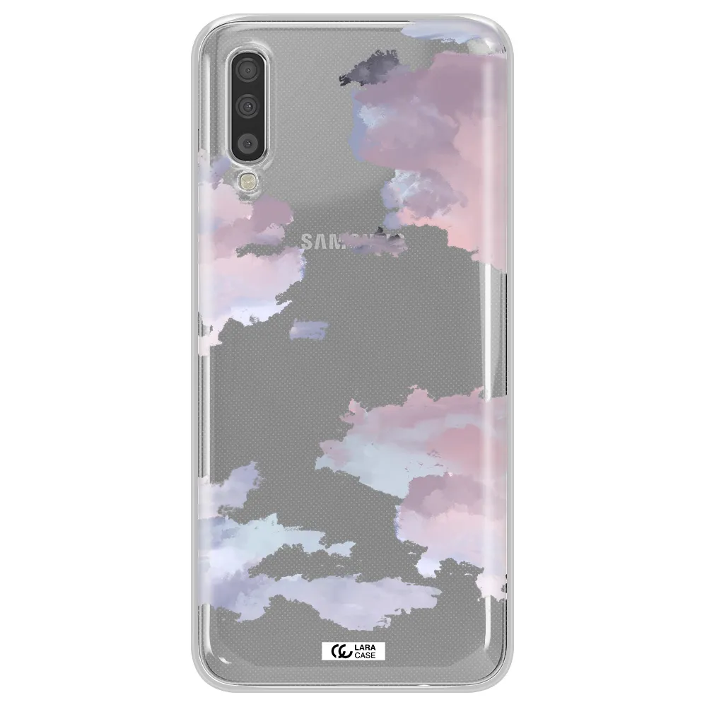 A Close-Up Of A Cloud Samsung A70 Clear Tpu Case