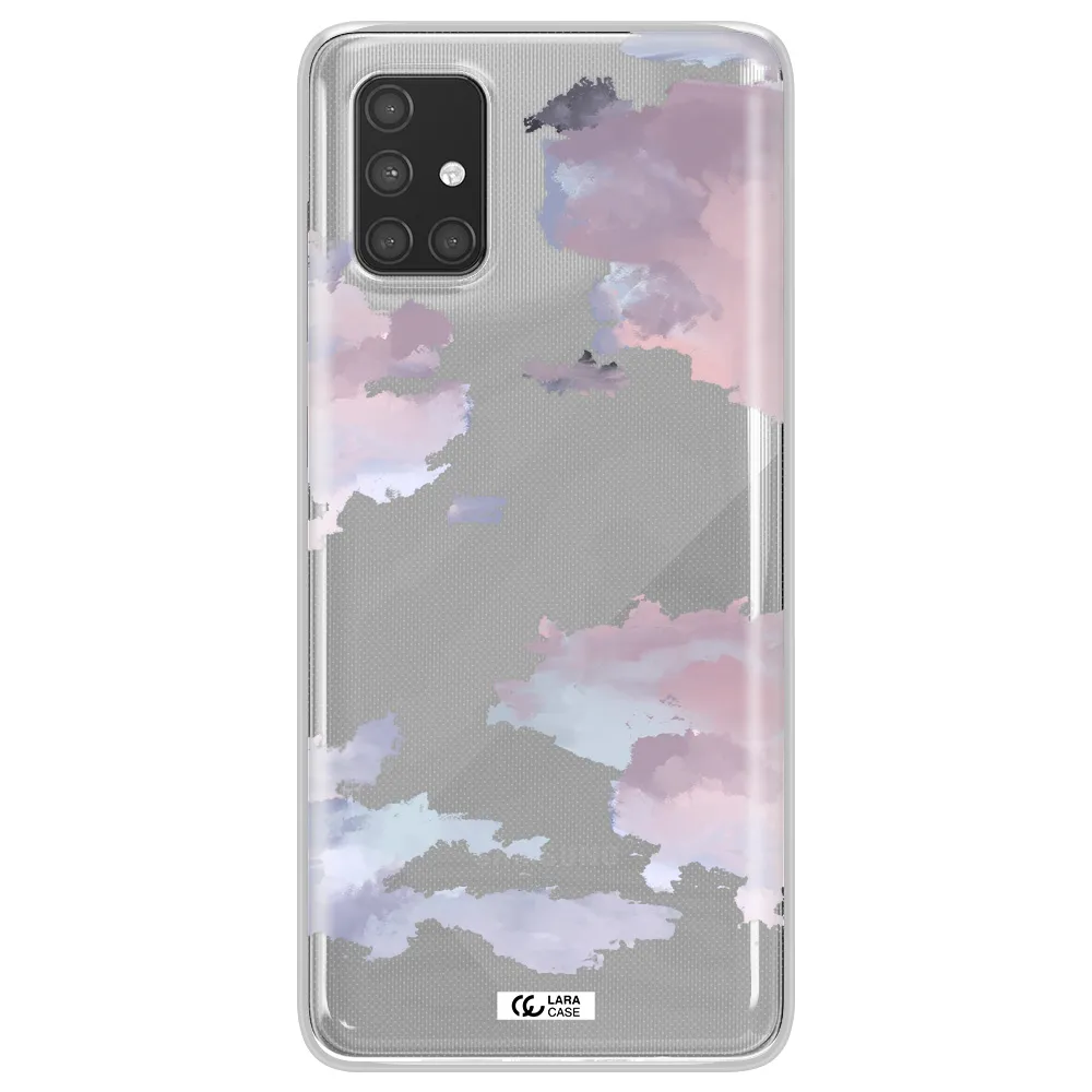 A Close-Up Of A Cloud Samsung A71 Clear Tpu Case