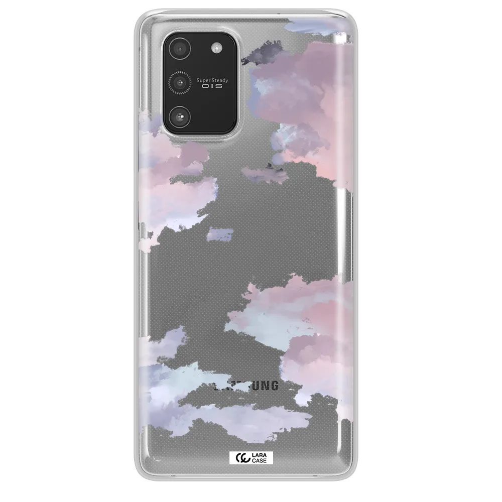 A Close-Up Of A Cloud Samsung A91 Clear Tpu Case