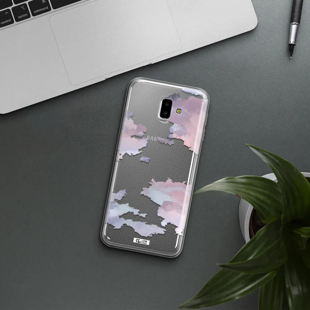 A Close-Up Of A Cloud Samsung J6 Plus Clear Tpu Case