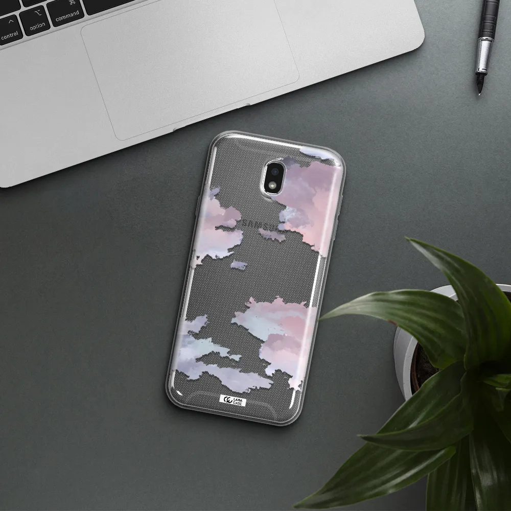 A Close-Up Of A Cloud Samsung J7 Pro Clear Tpu Case