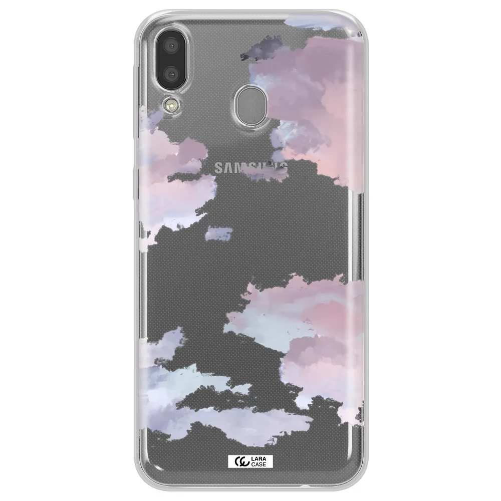 A Close-Up Of A Cloud Samsung M20 Clear Tpu Case