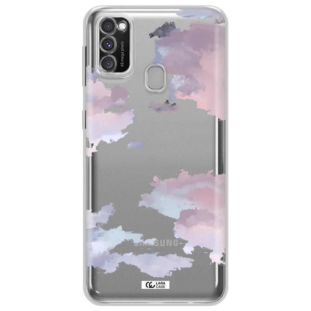 A Close-Up Of A Cloud Samsung M30S Clear Tpu Case