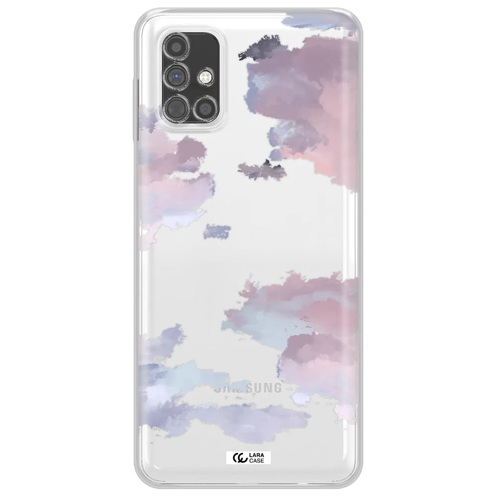 A Close-Up Of A Cloud Samsung M51 Clear Tpu Case