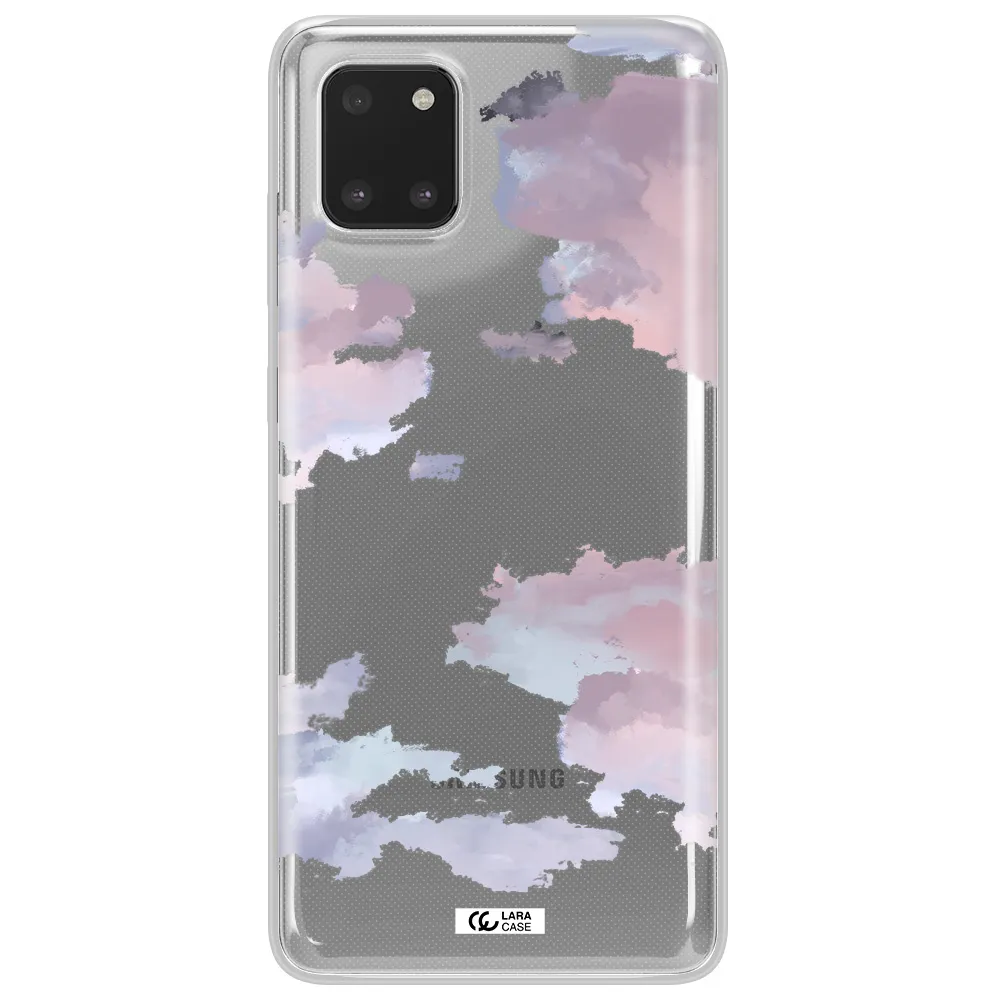 A Close-Up Of A Cloud Samsung Note 10 Lite Clear Tpu Case