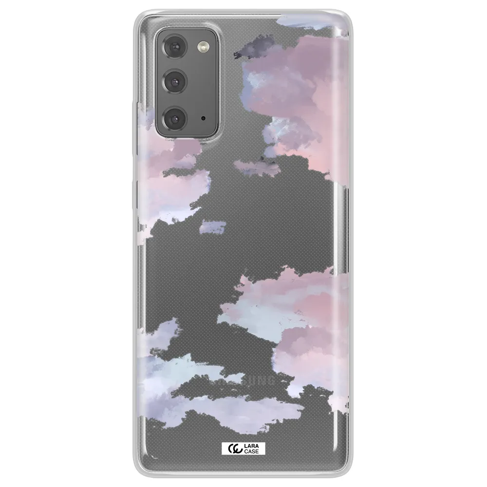 A Close-Up Of A Cloud Samsung Note 20 Clear Tpu Case