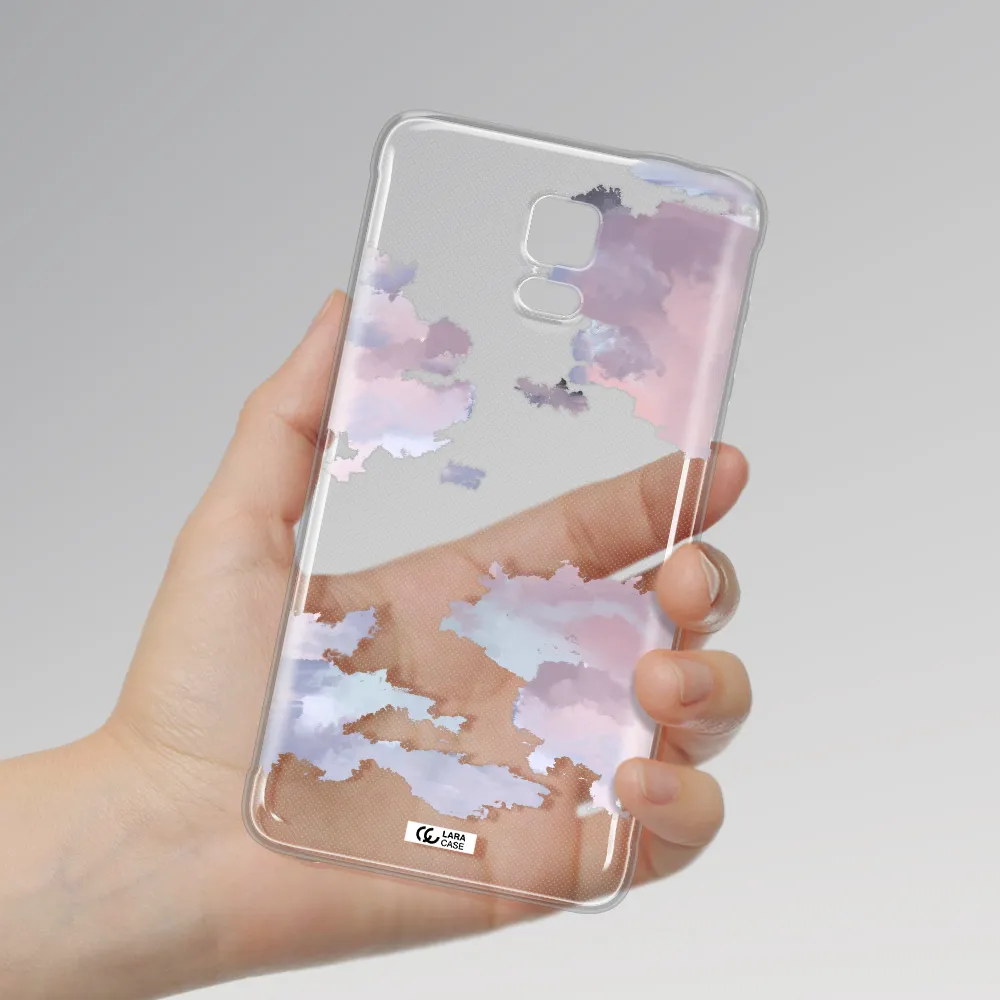 A Close-Up Of A Cloud Samsung Note 4 Clear Tpu Case