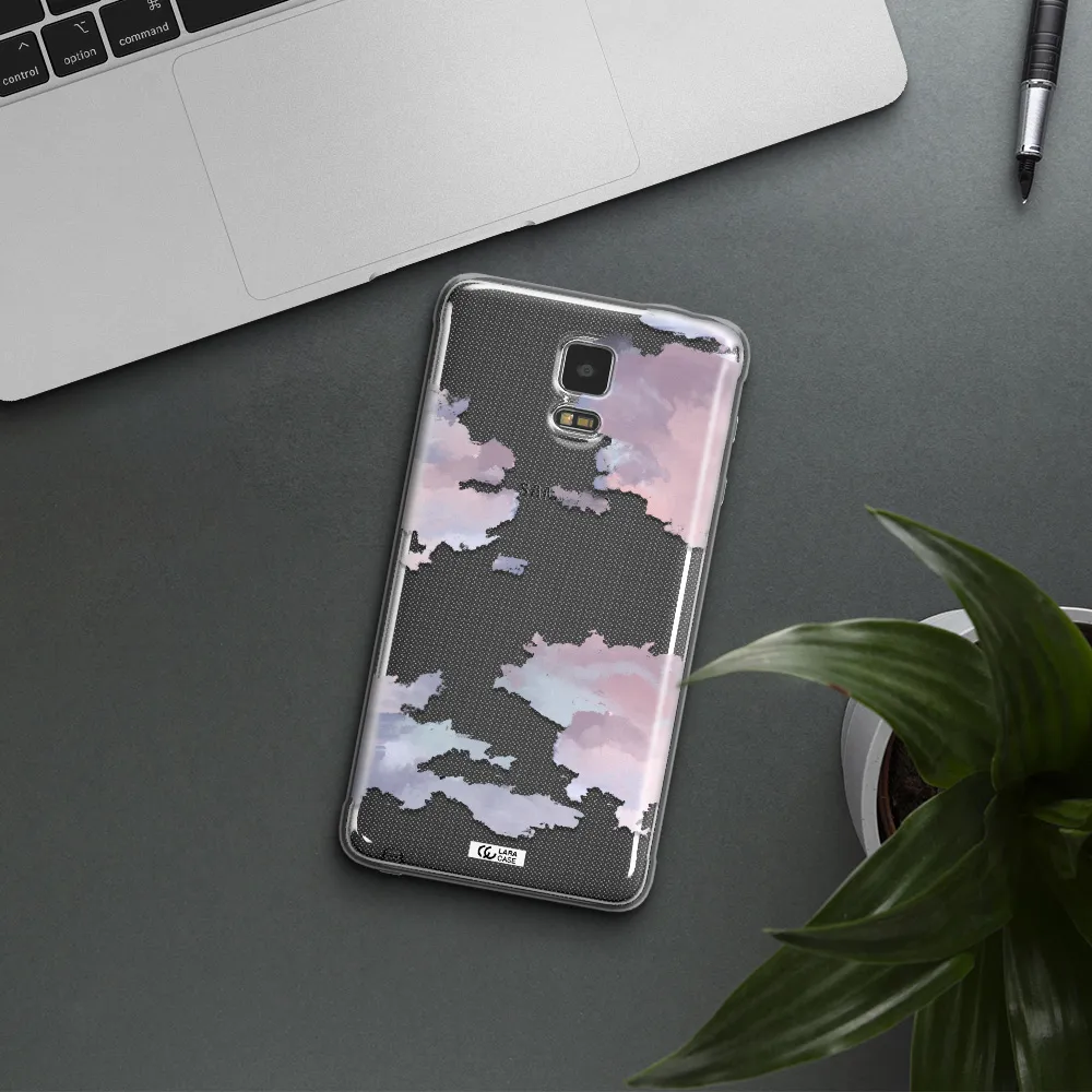 A Close-Up Of A Cloud Samsung Note 4 Clear Tpu Case