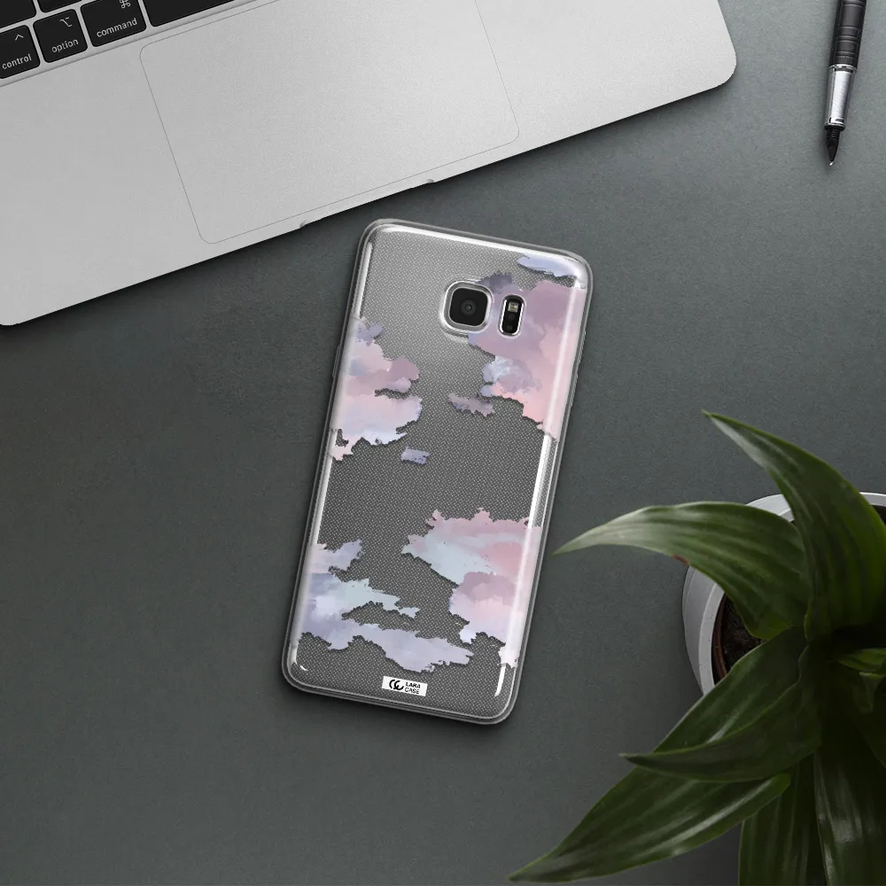 A Close-Up Of A Cloud Samsung Note 5 Clear Tpu Case