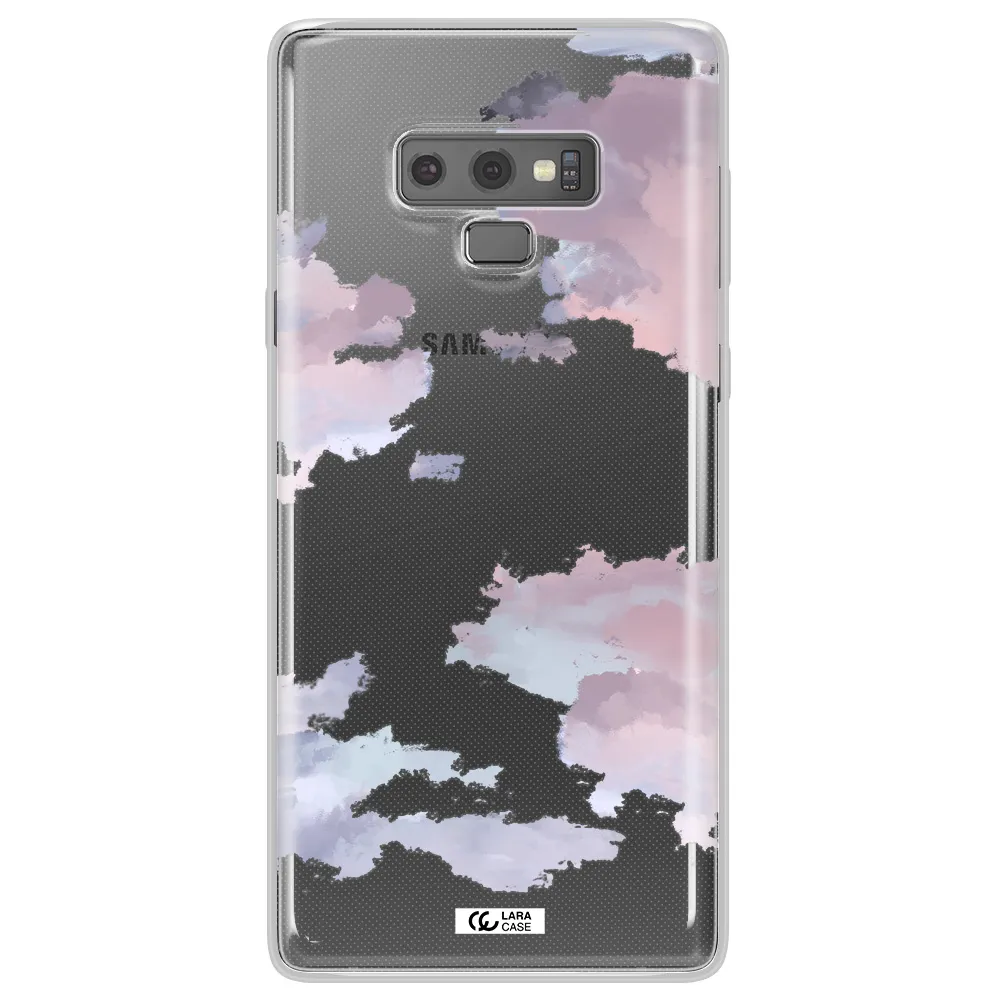 A Close-Up Of A Cloud Samsung Note 9 Clear Tpu Case