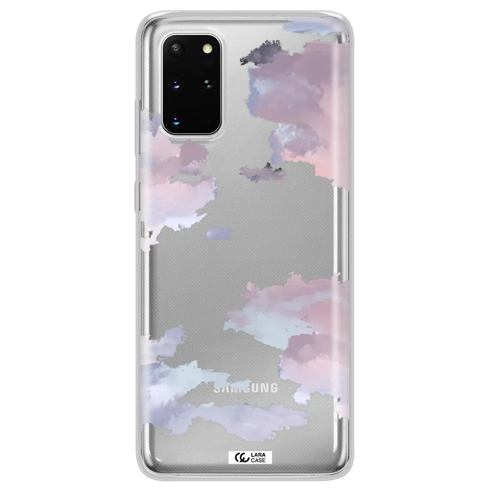 A Close-Up Of A Cloud Samsung S 20 Plus Clear Tpu Case