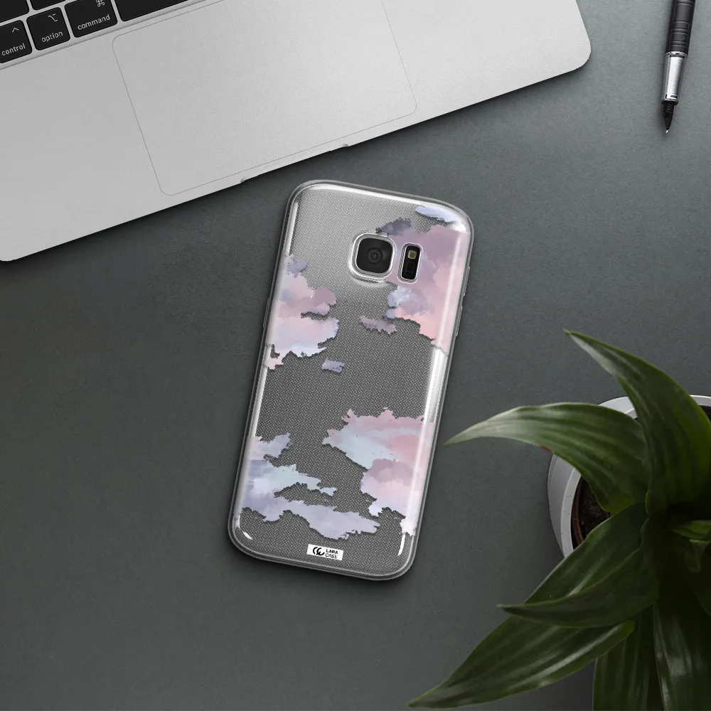 A Close-Up Of A Cloud Samsung S 7 Clear Tpu Case