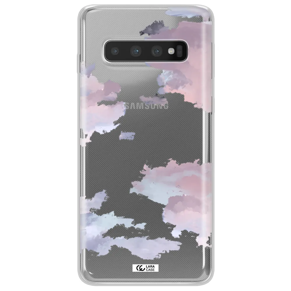 A Close-Up Of A Cloud Samsung S10 Clear Tpu Case