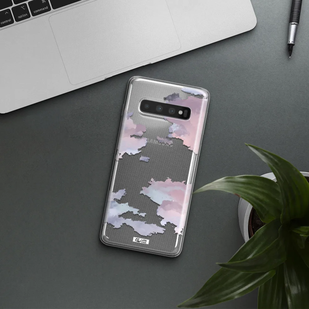 A Close-Up Of A Cloud Samsung S10 Clear Tpu Case
