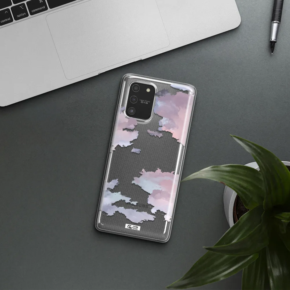 A Close-Up Of A Cloud Samsung S10 Lite Clear Tpu Case