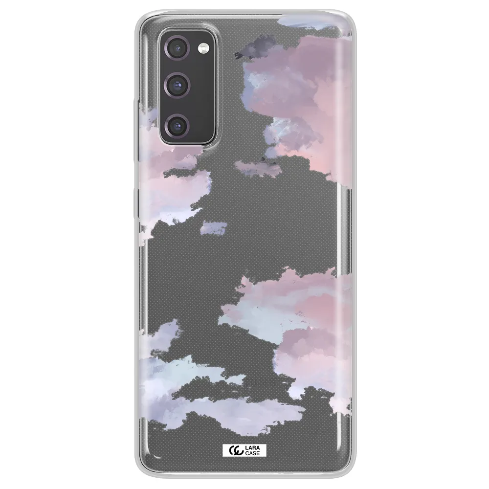A Close-Up Of A Cloud Samsung S20 Fe Clear Tpu Case