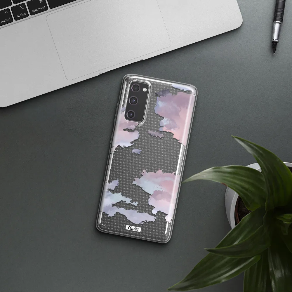 A Close-Up Of A Cloud Samsung S20 Fe Clear Tpu Case