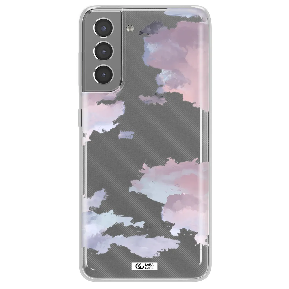 A Close-Up Of A Cloud Samsung S21 Clear Tpu Case