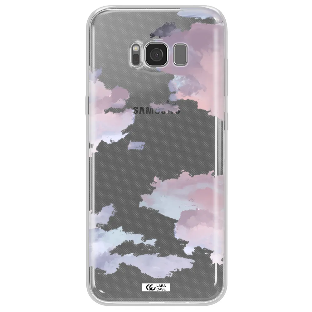 A Close-Up Of A Cloud Samsung S8 Clear Tpu Case