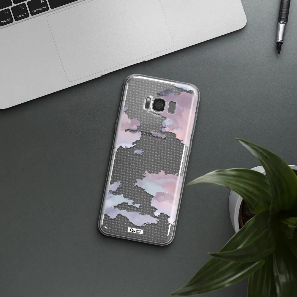 A Close-Up Of A Cloud Samsung S8 Clear Tpu Case