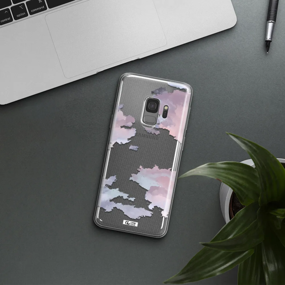 A Close-Up Of A Cloud Samsung S9 Clear Tpu Case