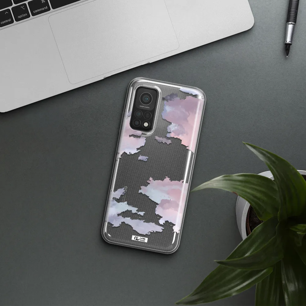 A Close-Up Of A Cloud Xiaomi Mi 10T Clear Tpu Case