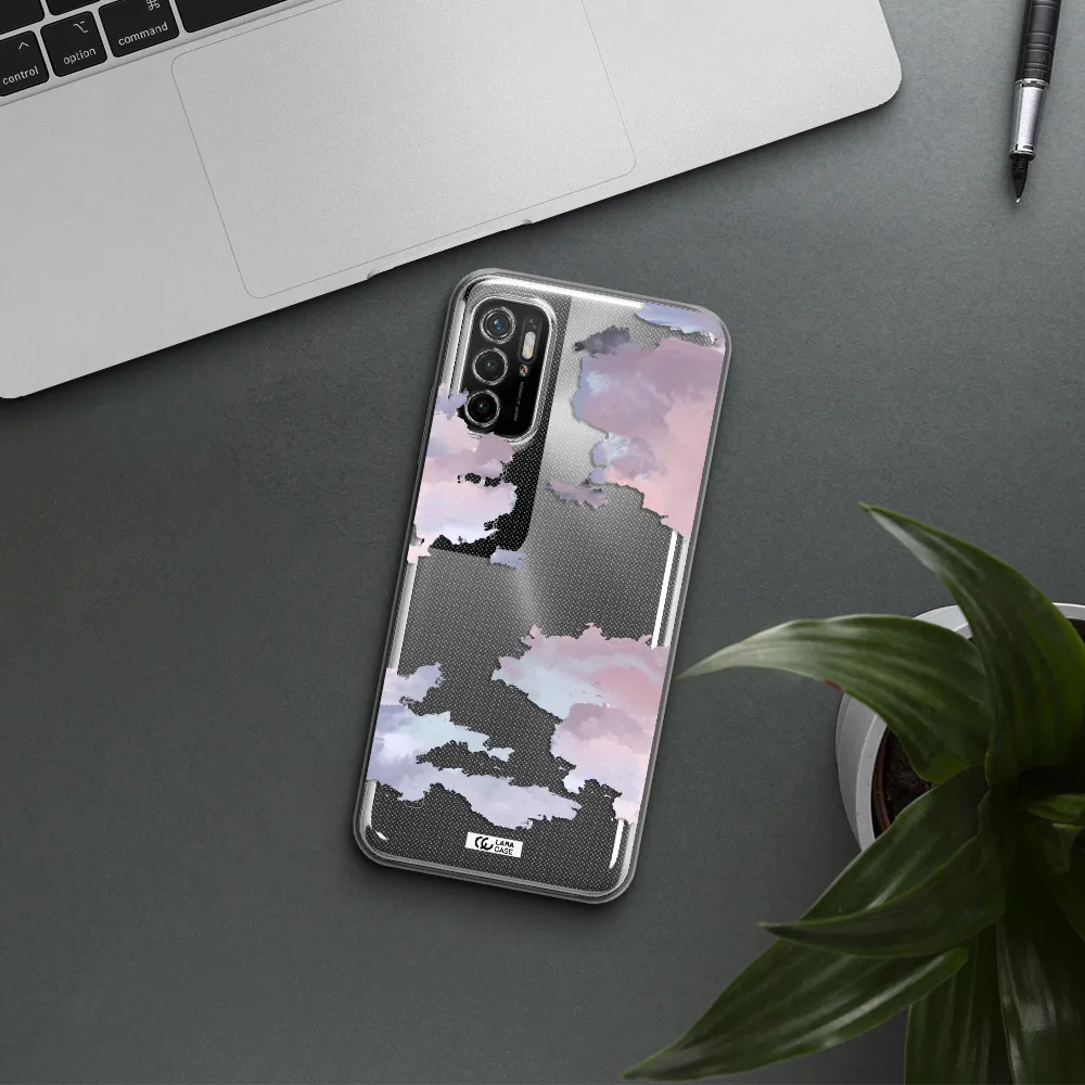A Close-Up Of A Cloud Xiaomi Poco M3 Pro Clear Tpu Case