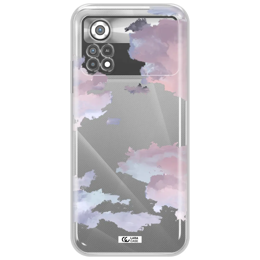 A Close-Up Of A Cloud Xiaomi Poco X4 Pro Clear Tpu Case