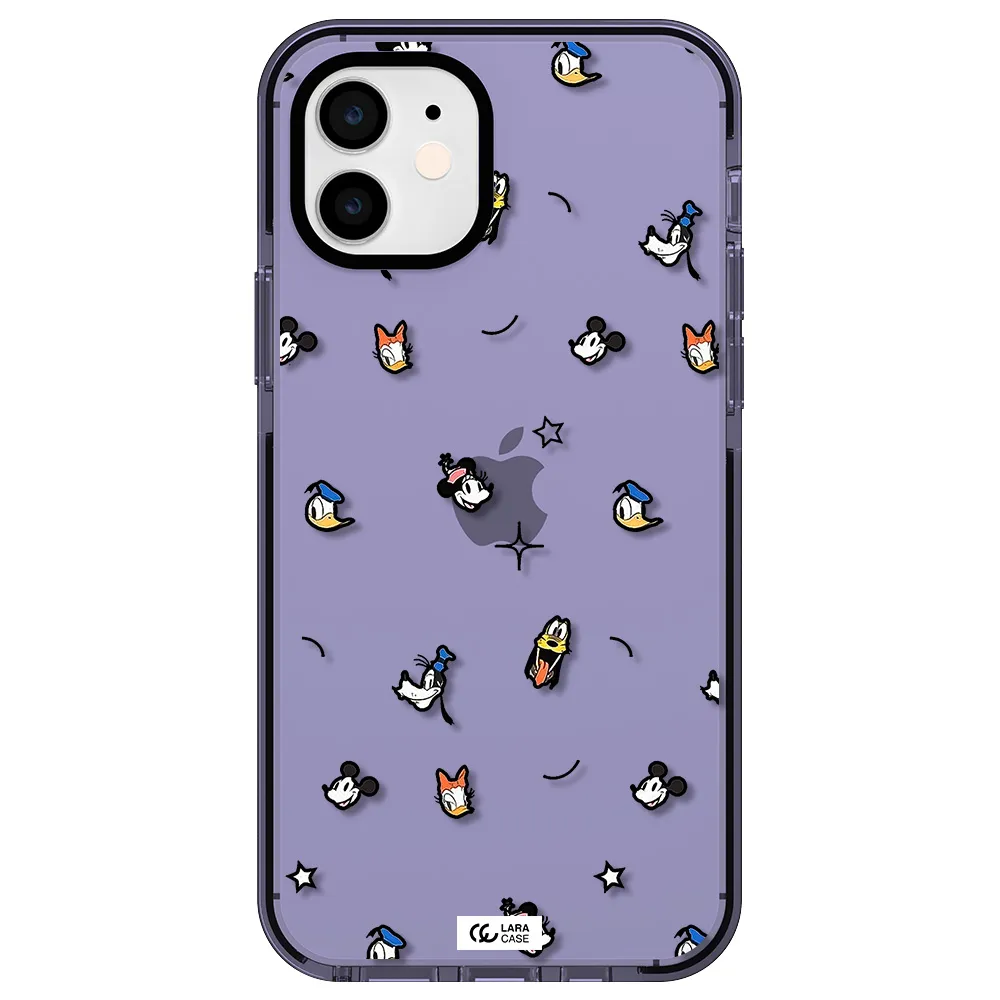 disney face pattern Apple iPhone 11 impact Lilac Case