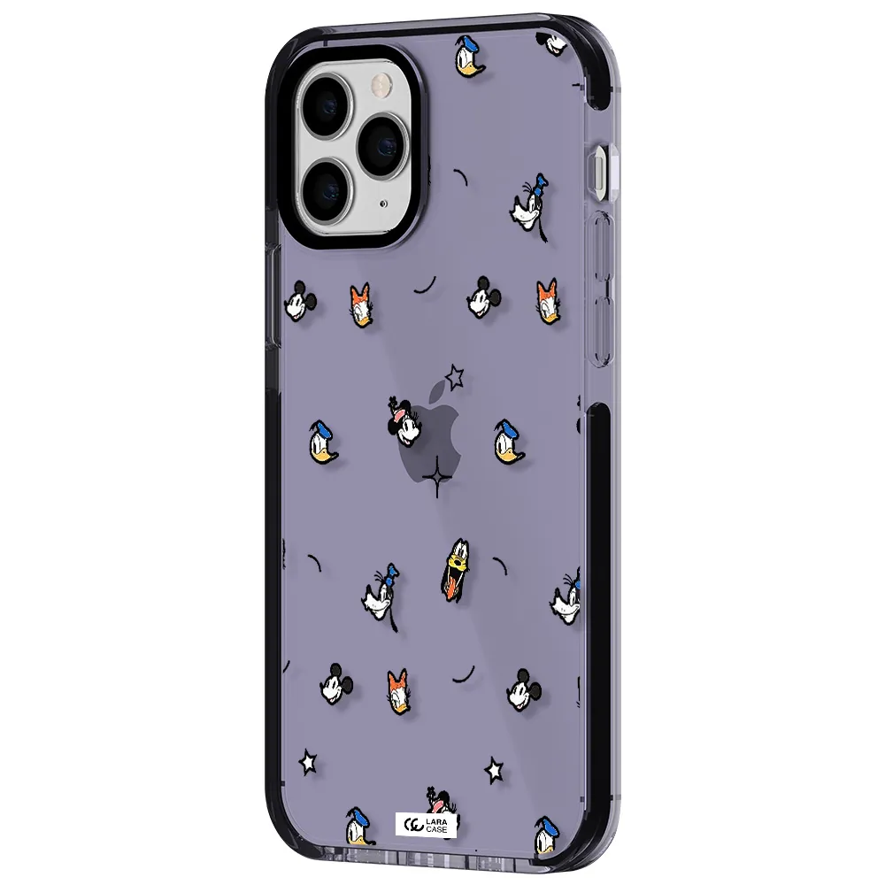 disney face pattern Apple iPhone 11 pro max impact Lilac Case